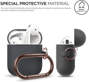 img 2 attached to Elago Silicone Case With Keychain Compatible With Apple AirPods Case 1 &Amp