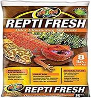 🦎 zoo med reptifresh odor eliminating substrate: blacks & grays, 8 lb - ultimate solution for fresh and clean reptile enclosures logo