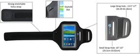 img 1 attached to Stalion Sports Running Armband for Samsung Galaxy Note 🏃 3: Water Resistant, Sweat Proof, Key Holder - Jet Black