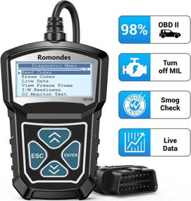 img 4 attached to 🚗 Automotive Check Engine Light Code Reader, Romondes RD100 OBD2 Scanner: Diagnostic Tool to Read & Erase Engine Fault Codes for All Vehicles After 1996