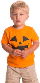 img 4 attached to 🎃 Adorable Little Boys' Pumpkin Face Jack O'Lantern Costume for Cute Toddler Halloween Celebrations