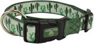 🌵 stylish and adjustable: hamilton fal ro p57 fashion cactus dog collar logo