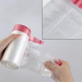 img 2 attached to 🗑️ 120-Count Jekiyo Drawstring Clear Trash Bags, 13 Gallon Capacity