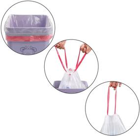 img 3 attached to 🗑️ 120-Count Jekiyo Drawstring Clear Trash Bags, 13 Gallon Capacity