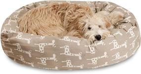 img 4 attached to 🐶 Majestic Sherpa Bagel Pet Bed