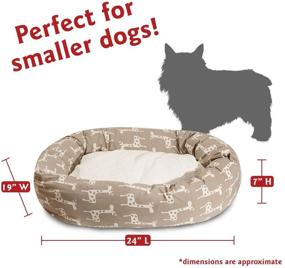 img 2 attached to 🐶 Majestic Sherpa Bagel Pet Bed