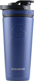 img 4 attached to 🥤 Ice Shaker Stainless Steel Insulated Water Bottle Protein Mixing Cup (As seen on Shark Tank) - Gronk Shaker (Navy 26 oz) - The Ultimate Fitness Companion!