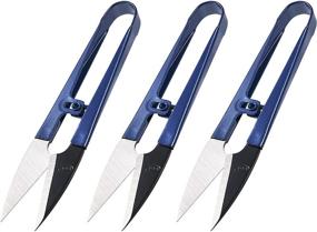 img 4 attached to 🧵 Beaditive Sewing Scissors (3-Piece Set): High-Carbon Steel Clippers for Arts, Crafts, and DIY Projects