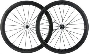 img 3 attached to 🚴 Unleash Your Cycling Potential with SUPERTEAM U Shape Bike Wheel Clincher 700C Carbon Wheelset - 38/50/60/88 UD Matte, 25 Width