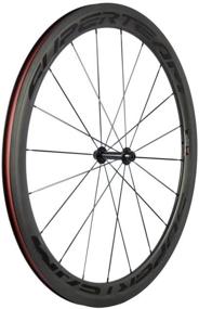 img 2 attached to 🚴 Unleash Your Cycling Potential with SUPERTEAM U Shape Bike Wheel Clincher 700C Carbon Wheelset - 38/50/60/88 UD Matte, 25 Width