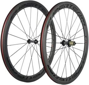 img 4 attached to 🚴 Unleash Your Cycling Potential with SUPERTEAM U Shape Bike Wheel Clincher 700C Carbon Wheelset - 38/50/60/88 UD Matte, 25 Width