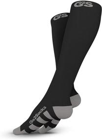 img 4 attached to 🧦 20-30mmHg Medical Compression Socks for Men, Women, Nurses, and Runners - Go2Socks Athletic Stocking