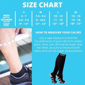 img 3 attached to 🧦 20-30mmHg Medical Compression Socks for Men, Women, Nurses, and Runners - Go2Socks Athletic Stocking