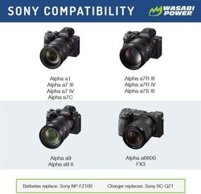 img 3 attached to ⚡ High-performance Wasabi Power Charger: Sony NP-FZ100, BC-QZ1 | Compatible with Sony FX3, a1, a9, a9 II, a7C, a7R III, a7R IV, a7S III, a7 III, a7 IV, a6600