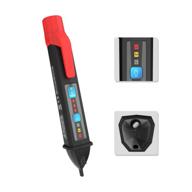 protmex ac voltage tester pen - non contact voltage detector with adjustable sensitivity, electrical circuit testers, flashlight and buzzer alarm - multi range ac 12-1000v, live/null wire judgment logo