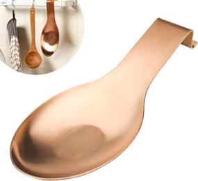 img 4 attached to 🌹 RoseGold Stainless Spatula for Effortless Kitchen Dishwashing