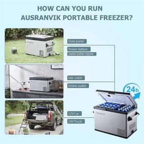 img 1 attached to Keep Your Food and Drinks Fresh Anywhere with the Car Refrigerator 37 Quart Cooler - Perfect for Camping, Truck RV, and Home Use".