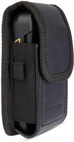 img 2 attached to BELTRON Heavy Duty Vertical Leather Pouch for DuraXE Epic E4830, DuraXV Extreme E4810, DuraXE E4710, DuraXV LTE E4610, Sonim XP3, XP3plus - Featuring Belt Loop, Metal Clip & Dual Magnet Closure