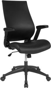 img 3 attached to Flash Furniture Leather Executive Adjustable