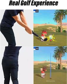 img 2 attached to 🏌️ Enhance Your Mario Golf Super Rush Experience with Joy-Con Golf Club for Nintendo Switch/Switch OLED - Mario Golf Games Accessories, Black (2 Pack)