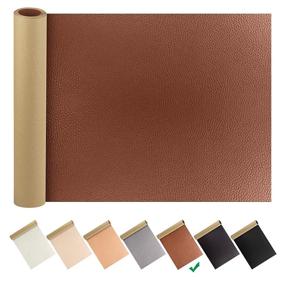 img 4 attached to ROTESONNE Dark Brown Leather Repair Patch Kit: Self-Adhesive Tape for Sofas, Car Seats, Handbags, Jackets & More (13.8X55 inch)