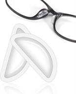 👓 12 pairs soft silicone air chamber eyeglass nose pads - 3.5mm heighten nose pads for plastic frames logo