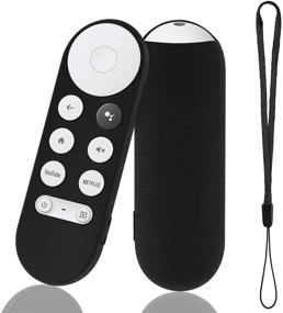 img 4 attached to 📱 Black Silicone Remote Case Replacement for Chromecast with Google TV 2020, Protective Cover