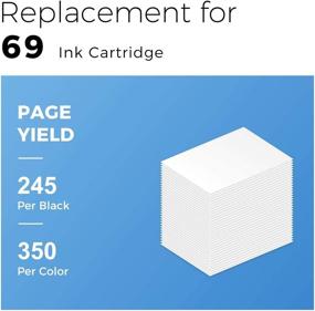 img 1 attached to 🖨️ MyCartridge Remanufactured Ink Cartridge Replacement Epson 69 High Yield - Works with Workforce 30, 610, 615, 1100, 1300, Stylus C120, CX5000, CX6000, CX8400, CX9400Fax Printer - 10-Pack (4 Black, 2 Cyan, 2 Magenta, 2 Yellow)