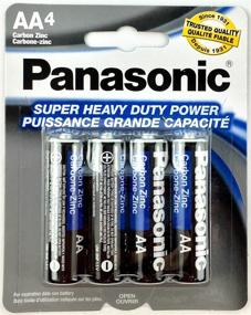 img 2 attached to 🔋 Panasonic AA Batteries - Super Heavy Duty, Power Carbon Zinc, 4 Pack, 1.5v