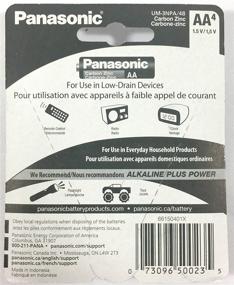 img 1 attached to 🔋 Panasonic AA Batteries - Super Heavy Duty, Power Carbon Zinc, 4 Pack, 1.5v