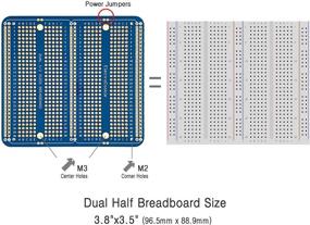 img 3 attached to ELECTROCOOKIE Large PCB Prototype Board Kit: Gold-Plated Solderable Breadboards for DIY Electronics Projects – 6 Multi-Pack, Blue