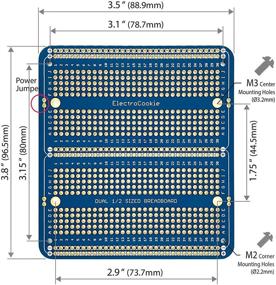 img 1 attached to Комплект платы для прототипирования ELECTROCOOKIE Large PCB: золоченые паяемые макетные платы для проектов самостоятельной сборки электроники - 6 на рулонах, голубые