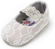 👶 cloucky lace baby girls shoes: stylish & non-slip infant princess soft walkers logo