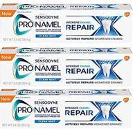 🦷 sensodyne pronamel, clean mint, intensive repair - pack of 3 (3.4oz) - effective dental sensitivity relief logo