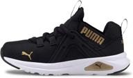 👟 stylish puma running black poppy unisex little girls' shoes and athletic: shop now! logo