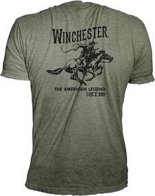 img 1 attached to 👕 Winchester Vintage Graphic Military Men's T-Shirts & Tanks: Authentic & Stylish Apparel