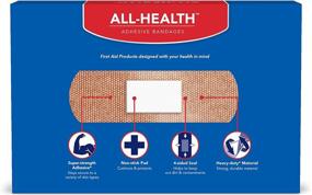 img 3 attached to 💪 All Health Heavy Fabric Strong Strip, Tan, 60 Count: Durable Bandages for Optimal Wound Protection