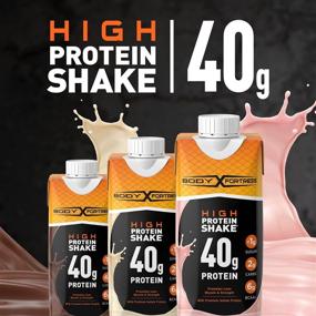 img 1 attached to 🥛 40g Protein Shake, Vanilla Flavor, 11oz Ready-to-Drink Pack of 12 - Body Fortress