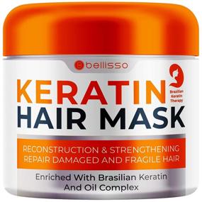 img 4 attached to Bellisso Keratin Hair Mask Conditioner