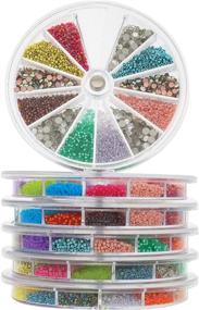 img 1 attached to 📿 The Beadsmith Personality Case: Spinning Organizer with 12 Compartments, 3.8-inch Diameter (Set of 6) - Perfect for Seed Beads, Nail Art, Jewelry Accessories & More!