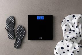 img 1 attached to 🚀 EatSmart Precision Digital Bathroom Scale: 400 Pound Capacity, Sleek Black Design