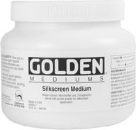 golden acrylic silkscreen medium jar logo
