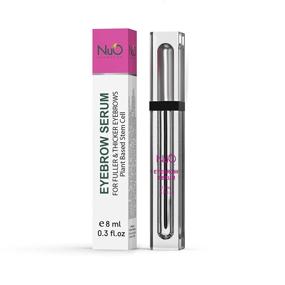 img 4 attached to 🌱 NuOrganic Eyebrow Serum Growth Enhancer Gel - Naturally Enhance Brow Growth, Increase Fullness, Darkness & Thickness - Plant-Based Stem Cell Serum with Biotin & Growth Peptides - Rapid Absorption - Vegan & Cruelty-Free (8ML)