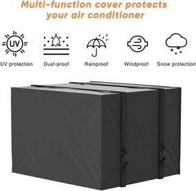 img 2 attached to 🌬️ Heavy Duty Waterproof Air Conditioner Cover for Window Units - Winter AC Protection Outdoor - Small Size (21W*16D*15H)