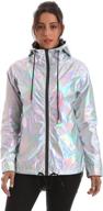 outerwear sweatshirt metallic raincoat showerproof women's clothing logo