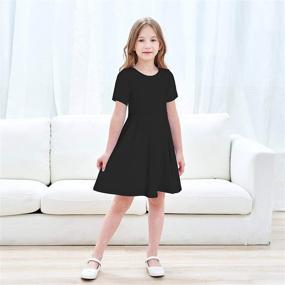 img 3 attached to 👗 JESKIDS Детское платье со свободной юбкой для девочек: Великолепная одежда для вашей маленькой девочки