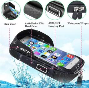 img 1 attached to Advanced HUANLANG Waterproof Phone Mount: Motorbike Phone Bag with 360° Touch Screen Holder for Phones Under 6.5 inch