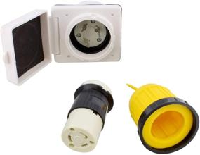 img 3 attached to 30A 125V Marine Twist Lock Power Inlet Socket Box Kit with Connector, Cord Cover and Ring Plug for Outdoor Use