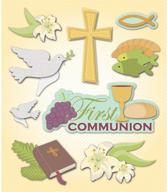 🎉 k&amp;company first communion sticker assortment logo