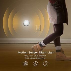 img 3 attached to 🔦 THOVAS Motion Sensor Light Indoor - Puck Lights with Remote Control - LED Closet Lights Battery Operated - Motion Sensor Night Light - Under Cabinet Lighting with Dimmer - Timer - Stick on Light for Stairs (6 Pack)